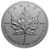 1989 1 oz Canadian Silver Maple Leaf Coin - Mint Sealed - Gem BU