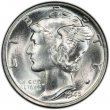 1945-S Mercury Silver Dime Coin - Micro S - Gem BU