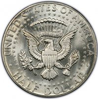 1965 SMS 40% Silver Kennedy Half Dollar Coin - Choice BU