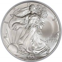 2006 1 oz American Silver Eagle Coin - Gem BU