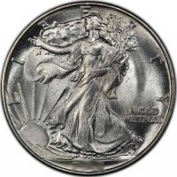Walking Liberty Silver Half Dollar Coins - Random Dates - BU