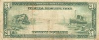 1914 $20.00 Federal Reserve Note - Large Type - Fine