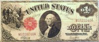 1917 $1.00 Legal Tender Note - Large Type - Very Good to Fine