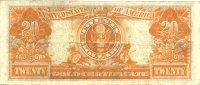 1922 $20.00 Gold Certificate - Large Type - Fine