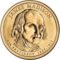 2007 James Madison Presidential Dollar Coin - P or D Mint
