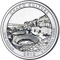 2012 Chaco Culture Quarter Coin - P or D Mint - BU