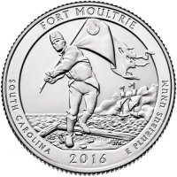 2016 Fort Moultrie Quarter Coin - P or D Mint - BU