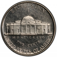 1942-P Jefferson War Nickel Silver Coin - Gem Proof