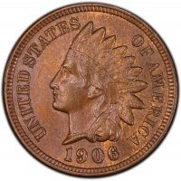 Indian Head Cent Coin - BU (Brown)1898-1909 Indian Head Cent Coin - BU (Brown)