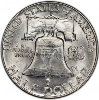 1950-D Franklin Silver Half Dollar Coin - Choice BU