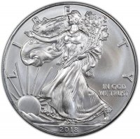 2018 1 oz American Silver Eagle Coin - Gem BU