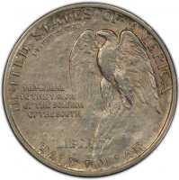1925 Stone Mountain Commemorative Silver Half Dollar Coin - XF / AU