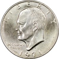1971 Eisenhower Dollar Coin - BU
