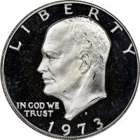 1973-S Eisenhower 40% Silver Dollar Coin - Proof
