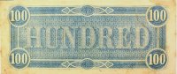 1864 $100.00 CSA Confederate Note - Fine or Better