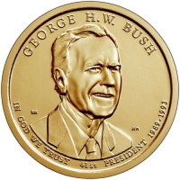 2020 George H.W. Bush Presidential Dollar Coin - P or D Mint