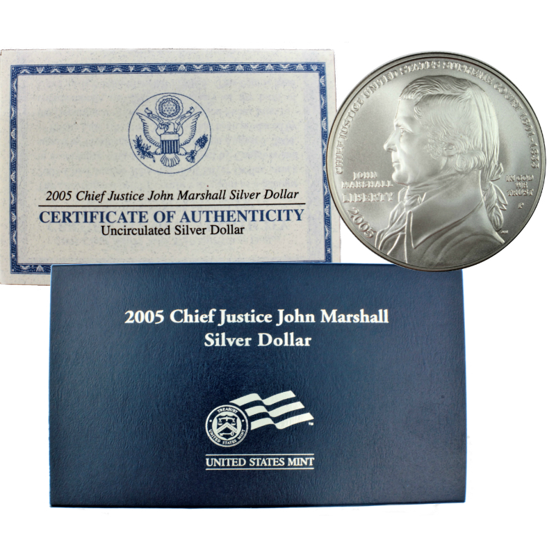 2005-P Chief Justice John Marshall Coin and Chronicles Set MINT SEALED
