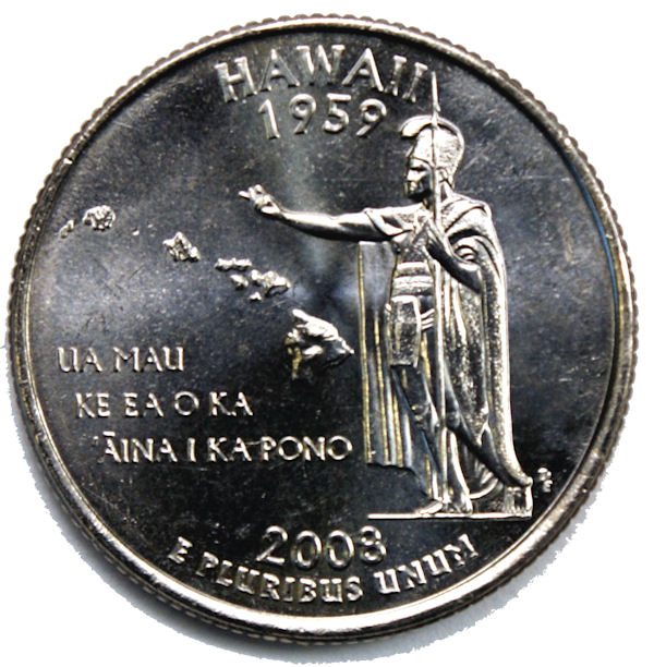 One 2008 D Hawaii and One 2008 D New Mexico  State Quarters uncirculated 