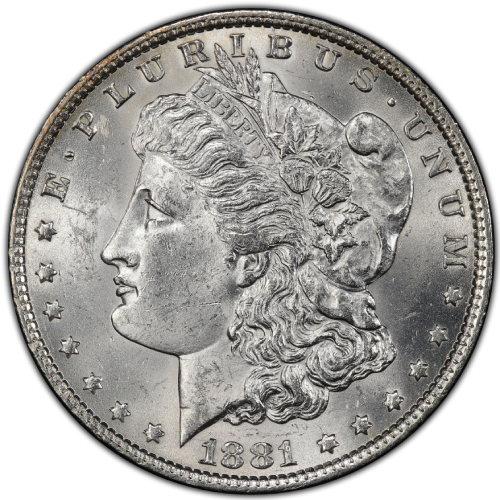 1881-S Morgan Silver Dollar Brilliant Uncirculated BU 
