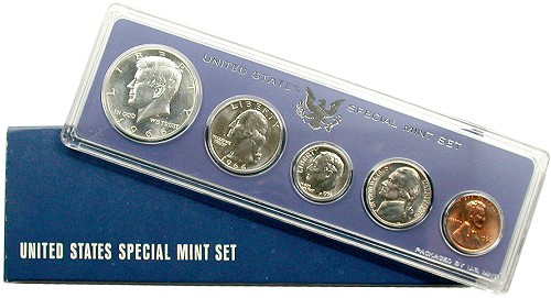 from U.S 1966 Special Mint Set Jefferson Nickel Uncirculated B.U Mint Set 