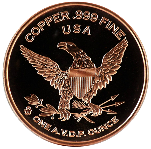 The PeaceTalks 1 oz .999 Fine Solid Copper Art-Round New/B.U. Trump & Kim 