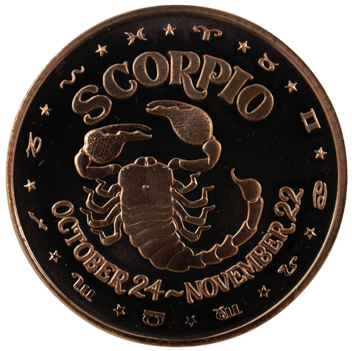 Scorpio 1 oz Copper Round 