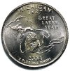 2004 Michigan State Quarter Coin - P or D Mint - BU