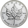 1995 1 oz Canadian Silver Maple Leaf Coin - Low Mintage - Gem BU