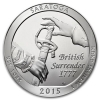 2015 5 oz  Saratoga ATB Silver Coin - Choice BU (In Capsule)