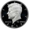 2017-S 90% Silver Kennedy Proof Half Dollar Coin - Choice PF