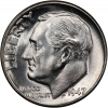 1947 Roosevelt Silver Dime Coin - Choice BU