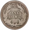 1892-1916 50-Coin 90% Silver Barber Dime Roll - Good+