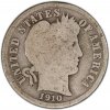 1892-1916 50-Coin 90% Silver Barber Dime Roll - Good+
