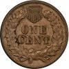 1862 or 1863 Copper Nickel Indian Head Cent Coin From The Civil War - Extremely Fine