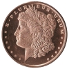 1 oz Copper Round - Morgan Dollar Design