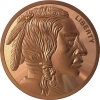 Frontier Mint 1 oz Copper Round - Buffalo Nickel Design