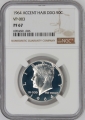 1964 90% Silver Proof Kennedy Half Dollar Coin - Accent Hair DDO - NGC PF-67 VP-003 - Top Pop!