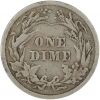 1909 Barber Silver Dime Coin - Fine to Very Fine