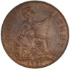 1927 Great Britain One Penny Coin - Uncirculated Red & Brown