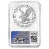2025-W 1 oz Proof American Silver Eagle Coin - Laser Engraved with Laser Privy - NGC PF-69 Ultra Cameo