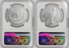 2025 Morgan and Peace Silver Dollar 2 Pc Set - NGC MS-70 First Day of Issue - Morgan and Peace Dollar Label