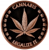 1 oz Cannabis Copper Round