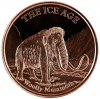 1 oz Copper Round - Ice Age Series - Woolly Mammoth Design