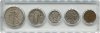 Five Coin Standing Liberty Silver Type Set
