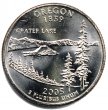2005 Oregon State Quarter Coin - P or D Mint - BU