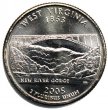 2005 West Virginia State Quarter Coin - P or D Mint - BU