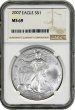 2007 1 oz American Silver Eagle Coin - NGC MS-69