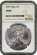2009 1 oz American Silver Eagle Coin - NGC MS-69