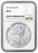 2017 1 oz American Silver Eagle Coin - NGC MS-69