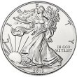2013-W 1 oz American Burnished Silver Eagle Coin - Gem BU (w/ Box & C.O.A.)